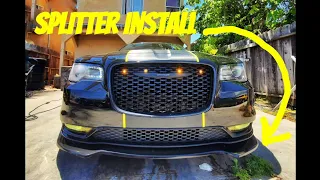 how to install ikon splitter lip on Chrysler 300s mods