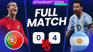 Argentina Vs Portugal- eFootball™ 2024| Full Match| PS5™ [4K ] Next Gen |messi vs ronaldo|