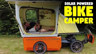 Cozy micro bike camper for solo nomadic life!