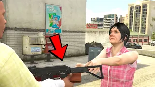 GTA 5 - How To Give An NPC A Gun (GTA 5 Glitches)