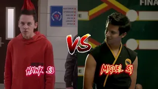 Hawk S3 VS Miguel S1 #cobrakai #migueldiaz #hawk #vs #edits