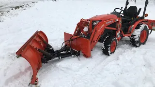 Homemade snow plow for Kubota B2601