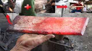 Axe Forging | Poor Blacksmiths Can Make A Very Nice Super Axe.