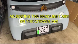 Adjusting LED Headlight Aim on the Citroen Ami Electric