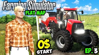 I spent 24 Hours on a Flat Map with $ 0 ... ep.3 🚜