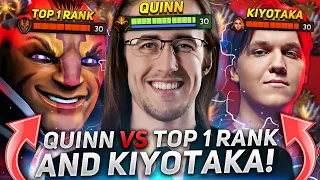 QUINN vs TOP 1 WORLD RANK and KIYOTAKA! | QUINN plays on DRAGON KNIGHT DOTA 2