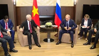 Tổng Bí thư Nguyễn Phú Trọng hội đàm với Tổng thống Liên bang Nga Vladimir Putin