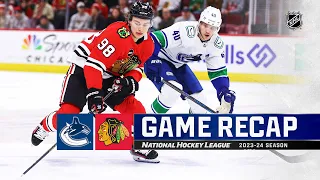 Canucks @ Blackhawks 12/17 | NHL Highlights 2023