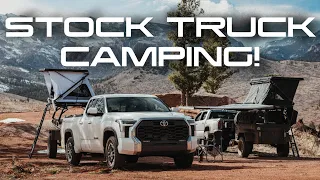 STOCK TRUCK CAMPING! | FSR Rustic Mountain Overland Trailer