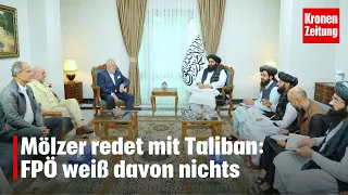 Mölzer redet mit Taliban, FPÖ weiß davon nichts | krone.tv NEWS