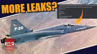 War Thunder - MORE LEAKS? F-20 TIGERSHARK? F-2 & MORE! BUT... MANY red flags?