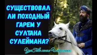 Существовал ли походный гарем у Султана Сулеймана? С кем спали Султаны в военных походах?Интриганка