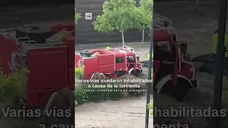 Las imágenes de las devastadoras tormentas en Zaragoza, España