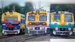 [ 3 in 1 ] Unique Livery Multicolored Electric Multiple Unit (EMU-MEMU) Trains of Eastern Railways