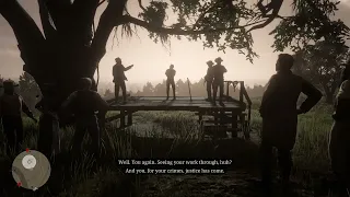 Red Dead Redemption 2 - Saving a person from public hanging