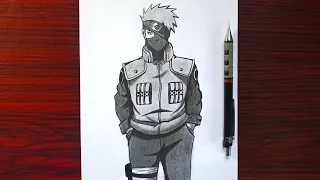 how to Draw kakashi Hatake [full body| easy step by step Drawing tutorial