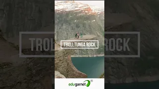 Mind Blowing Trolltunga Rock in Norway #youtubeshorts