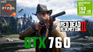 Red Dead Redemption 2 GTX 760 1080p, 900p, 720p