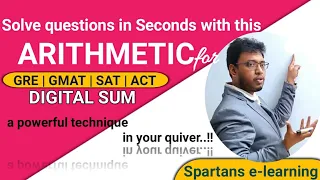 GRE QUANT : Digital Sum Concept for GRE | GMAT | SAT | ACT  - Solve problems in Seconds.