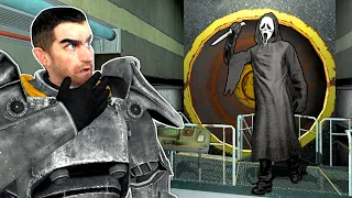Hiding from GHOSTFACE in a Fallout Vault! (Garry's Mod )