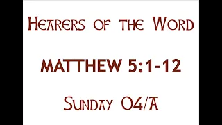 Matthew 5:1-12 The Beatitudes (A4)