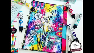 Art Journal Play with NEW Art by Marlene goodies