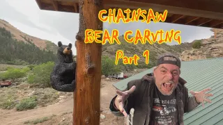 Chainsaw Carving a GIANT GRIZZLY BEAR - Part 1 - The Journey