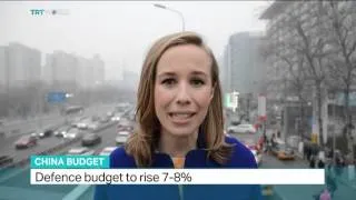 China's defence budget to rise 7-8%, Brittyn Clennet reports from Beijing
