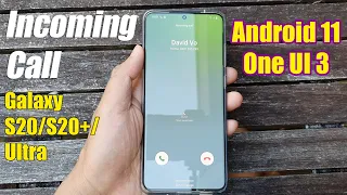 Galaxy S20 Ultra: Incoming Call Over The Horizon on Android 11 One UI 3