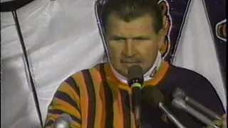 Mike Ditka Challenges A Caller On His Weekly Radio Show (1992)