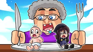 ESCAPAMOS DE LA ABUELA MALVADA 😱😭 BEBE NOOB Y BEBE NOOBSI VS ABUELA ASESINA EN ROBLOX