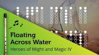 Floating Across Water (remix of old celtic folk song) on Tin Whistle D + tabs tutorial