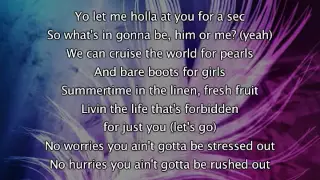 Beyonce - Summertime (Feat Diddy), Lyrics In Video