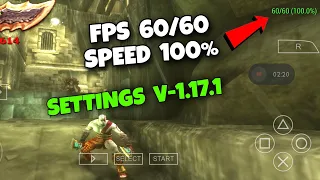 God of War Ghost of Sparta ppsspp best settings | New version1.17.1| no lag smooth Gameplay