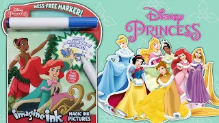 Disney Princess Christmas Imagine Ink Coloring & Activity Book | Coloring With Mess-Free Marker