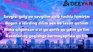 Yagzon & Doston - Qotilim  | Sevgisi yolg'on sevgilim #premyera #karaoke #text @Yagzon_guruhi