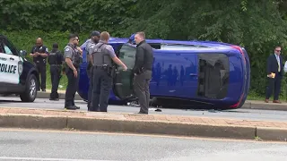 Off-duty DC Police officer shot while driving to work; 2 suspects in custody