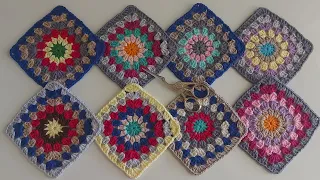 How to Crochet a Granny Square / Easy crochet Granny Square Motif Blanket Pattern for Beginners
