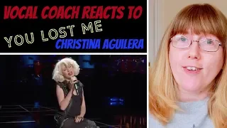 Vocal Coach Reacts to 'You Lost me' Christina Aguilera LIVE