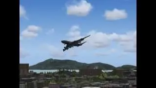 FS2004 Kai Tak landings