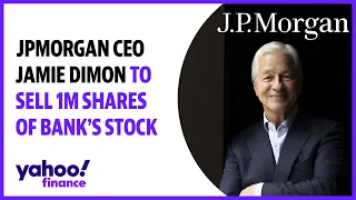 JPMorgan CEO Jamie Dimon to sell 1 million shares of bank's stock