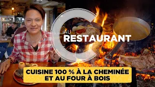 Cuisine 100 % à la cheminée et four à bois