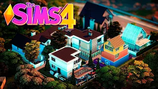 Я ПОСТРОИЛА ЦЕЛЫЙ ГОРОДОК ДЛЯ 18 СИМОВ В СИМС 4 - The Sims 4 House Build No CC