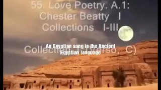 An Egyptian song in the Ancient Egyptian language