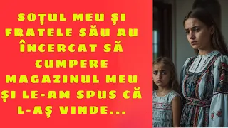 Soțul meu și fratele său au încercat să cumpere magazinul meu și le-am spus că l-aș vinde...