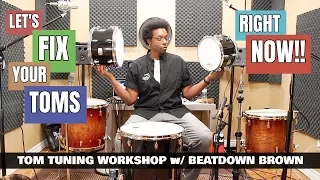 TUNE YOUR TOMS QUICK & EASY!! - TOM TUNING WORKSHOP