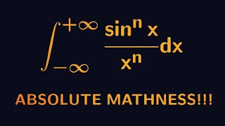 The generalised Dirichlet integral: integral of (sinx)^n/x^n from zero to infinity