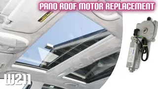 W211 Panoramic Roof Motor Replacement