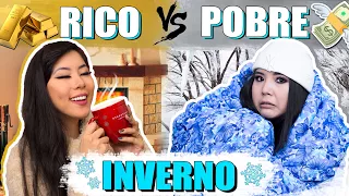 RICO vs POBRE NO INVERNO! | Blog das irmãs