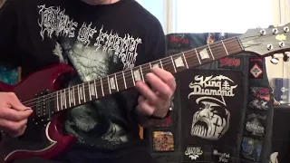 Cradle of filth -  Desire in violent overture (Guitar cover)